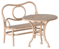 Café set, Mouse, Big - Pale pink