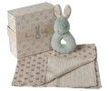 Rabbit rattle set - Mint