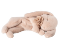 Sleeping bunny plush, Small - Powder