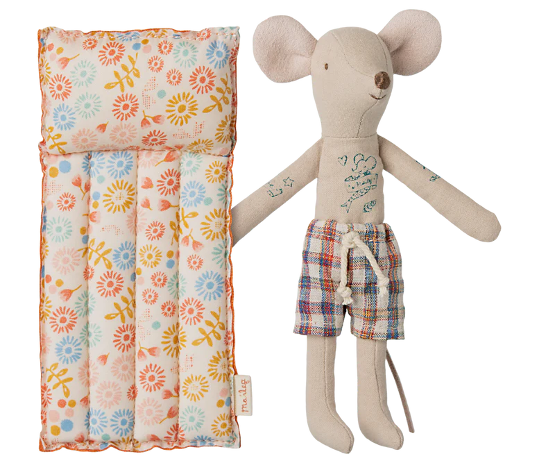 Beach mouse with air mattress, Dad - Flower