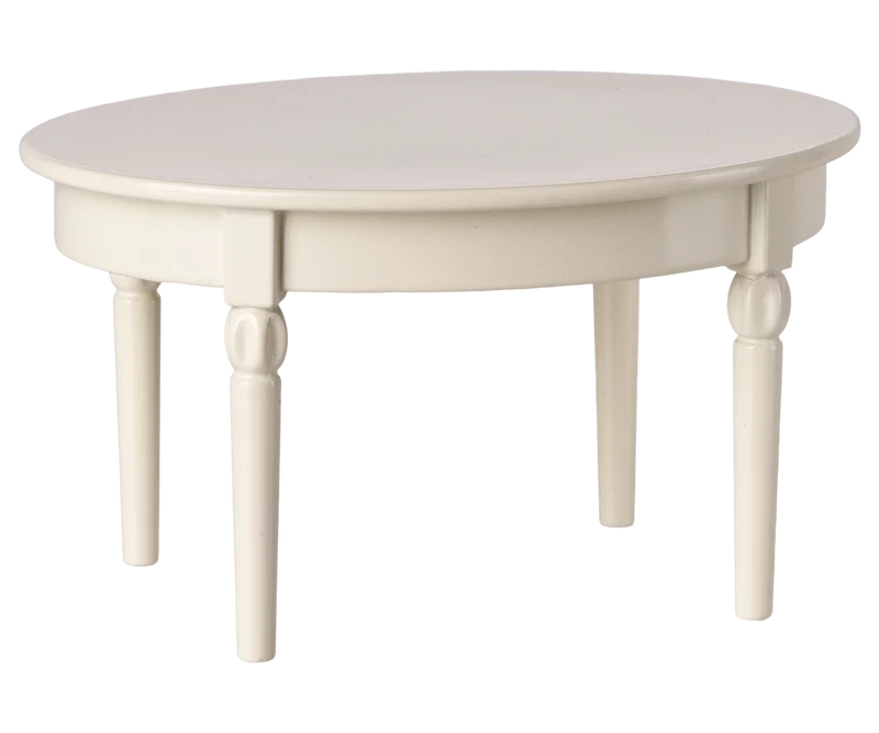Vintage dining table, Mouse - Off white