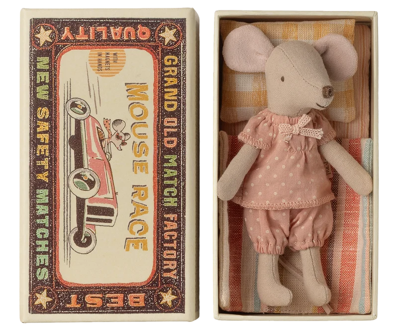 Big sister mouse in matchbox