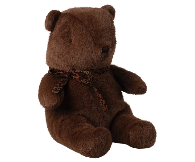 Teddy bear plush, Medium - Dark chocolate