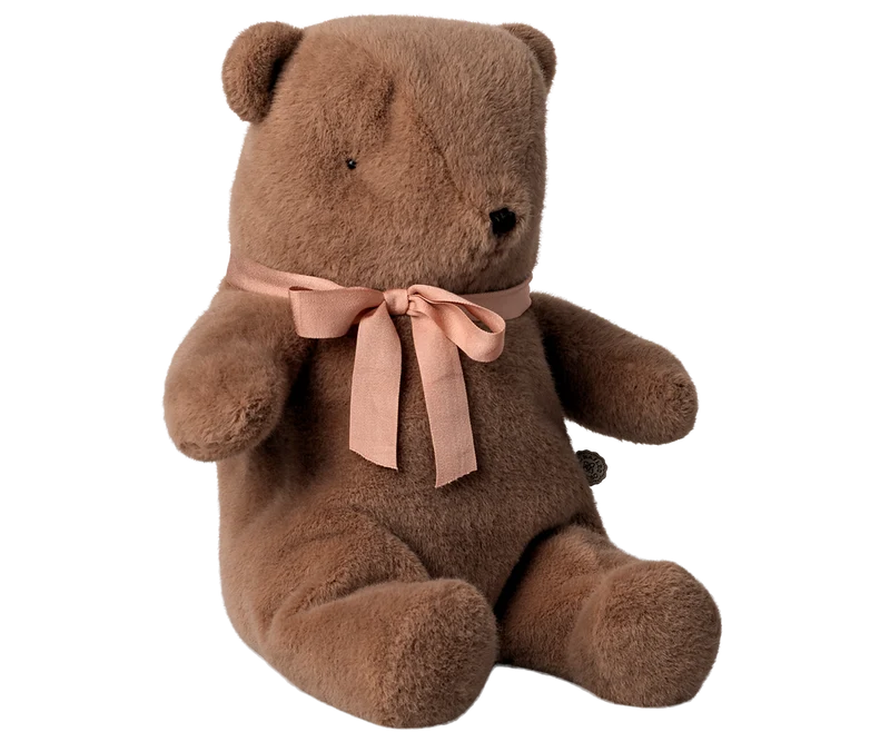 Teddy bear plush, Medium - Soft brown