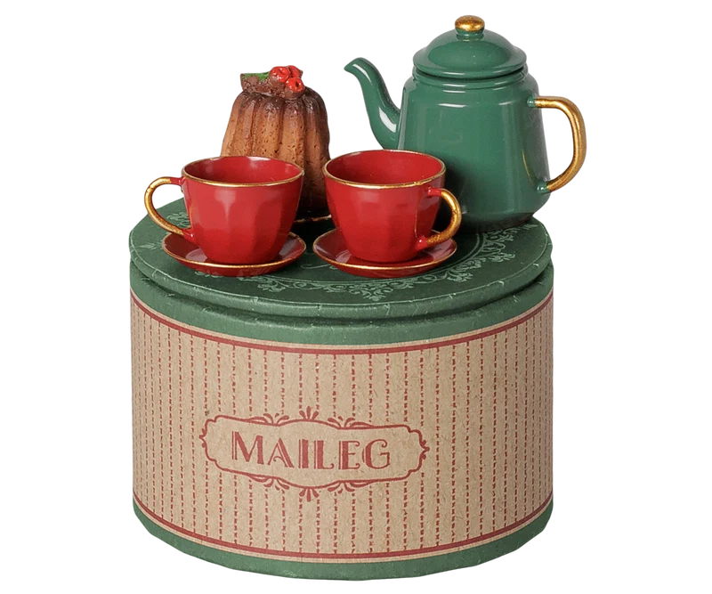 Christmas tea party, Mouse - Red/Green