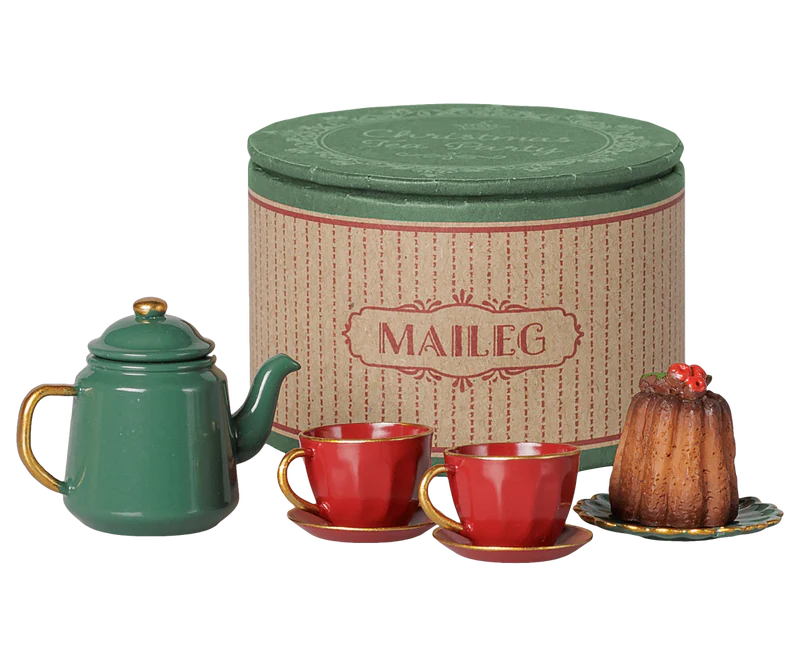 Christmas tea party, Mouse - Red/Green