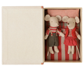 Christmas twin mice, Little sister and brother in book
